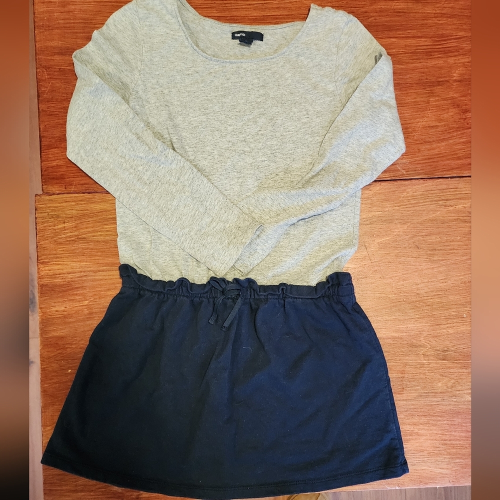 GAP Kids Gray and Navy Blue Dressq